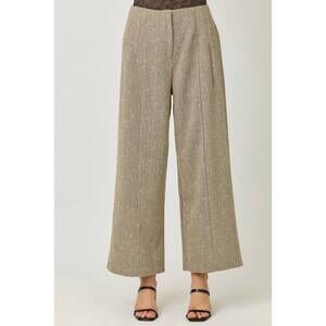 NEW MYSTREE sparkling pinstripe suit trousers in beige